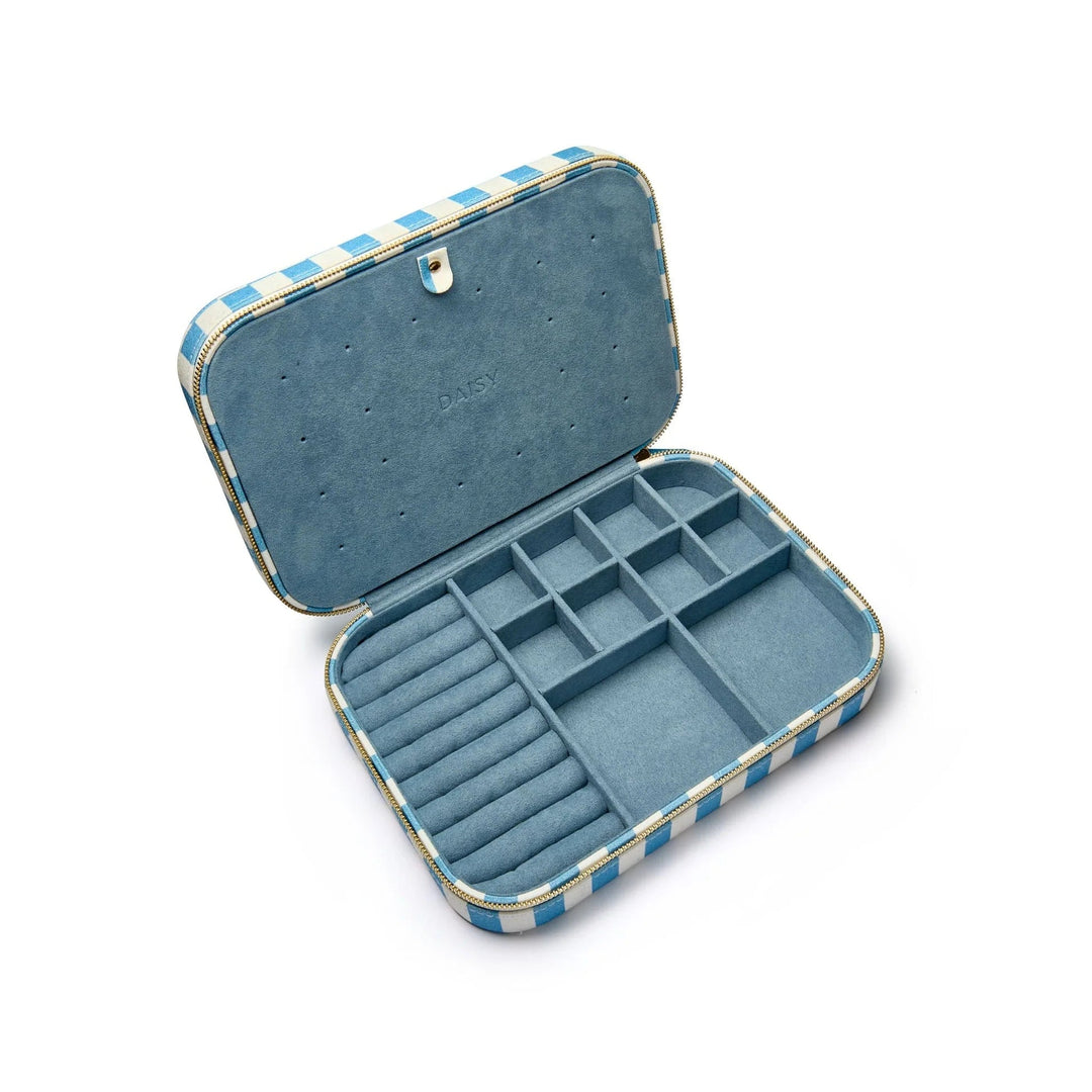 Daisy Blue Stripe Large Jewellery Case - MococoDaisy LondonJC045056104131879Jewellery Case
