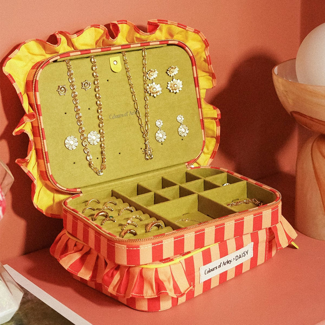 Daisy Colours of Arley Peach & Pistachio Jewellery Case - MococoDaisy LondonJC125056104136065Jewellery Case