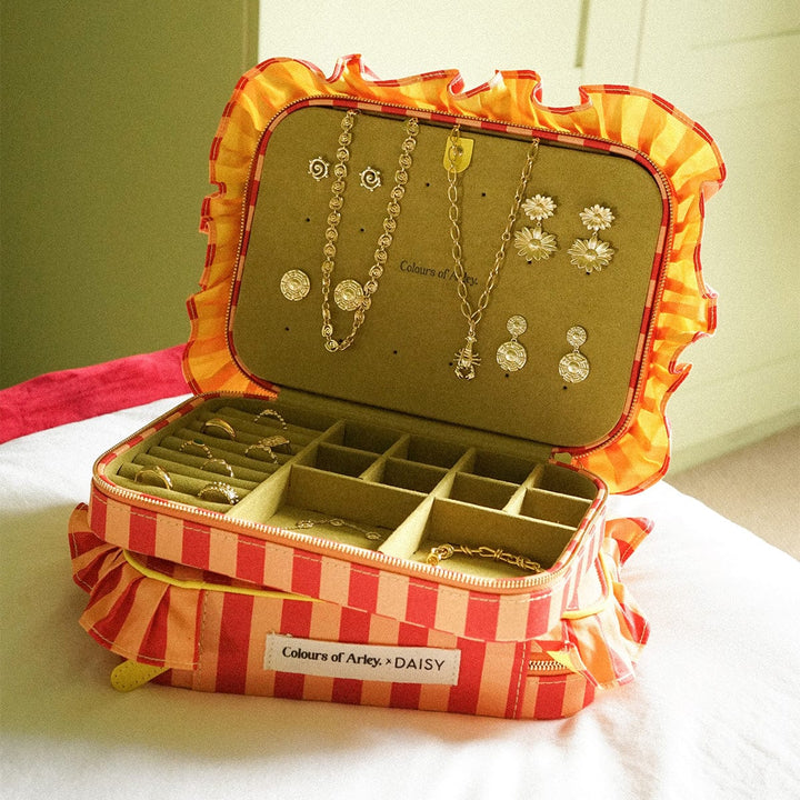 Daisy Colours of Arley Peach & Pistachio Jewellery Case - MococoDaisy LondonJC125056104136065Jewellery Case