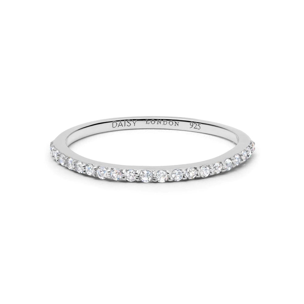 Daisy Dainty Crystal Stacking Ring - MococoDaisy LondonFGR03_SLV_XS5056104125892Rings