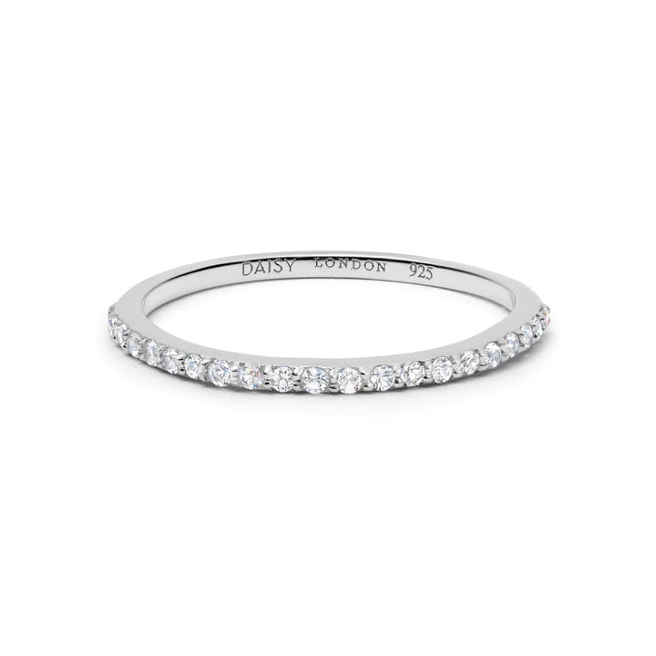 Daisy Dainty Crystal Stacking Ring - MococoDaisy LondonFGR03_SLV_XS5056104125892Rings