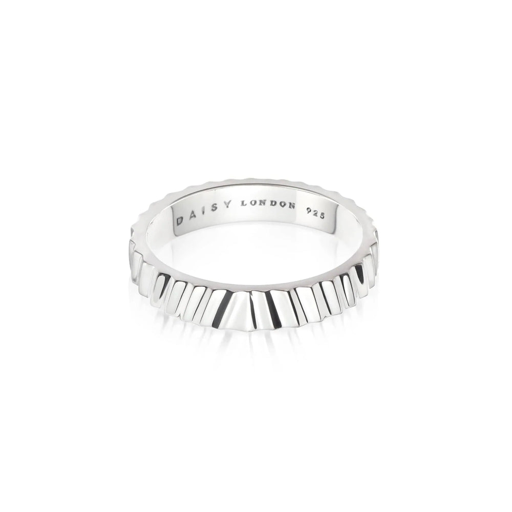 Daisy Estée Lalonde Sunburst Chunky Stacking Ring - MococoDaisy LondonELSR10_SLVRings