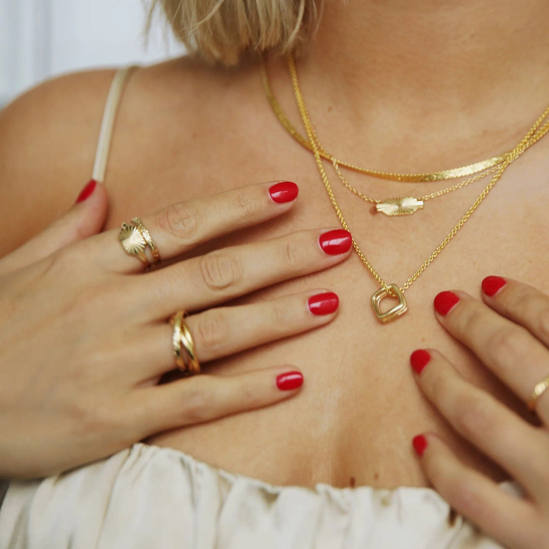 Daisy Estée Lalonde Sunburst Shield Ring - MococoDaisy LondonELSR05_SLV_XS5056104143391Rings