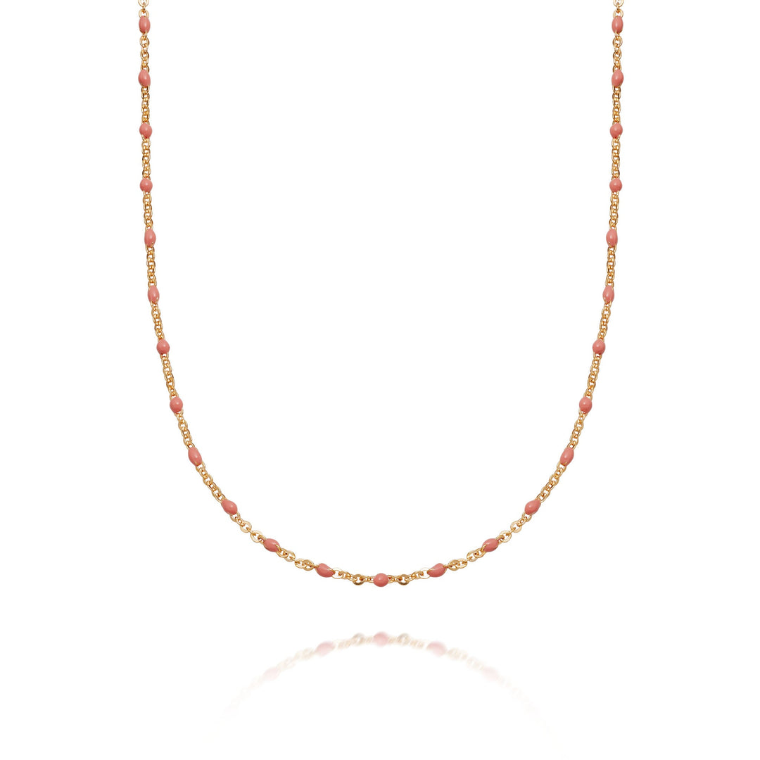 Daisy London 18ct Gold Pink Treasures Beaded Necklace - MococoDaisy LondonBN04_GPNecklaces