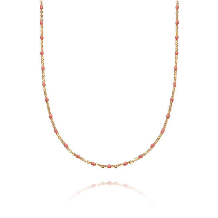 Daisy London 18ct Gold Pink Treasures Beaded Necklace - MococoDaisy LondonBN04_GPNecklaces