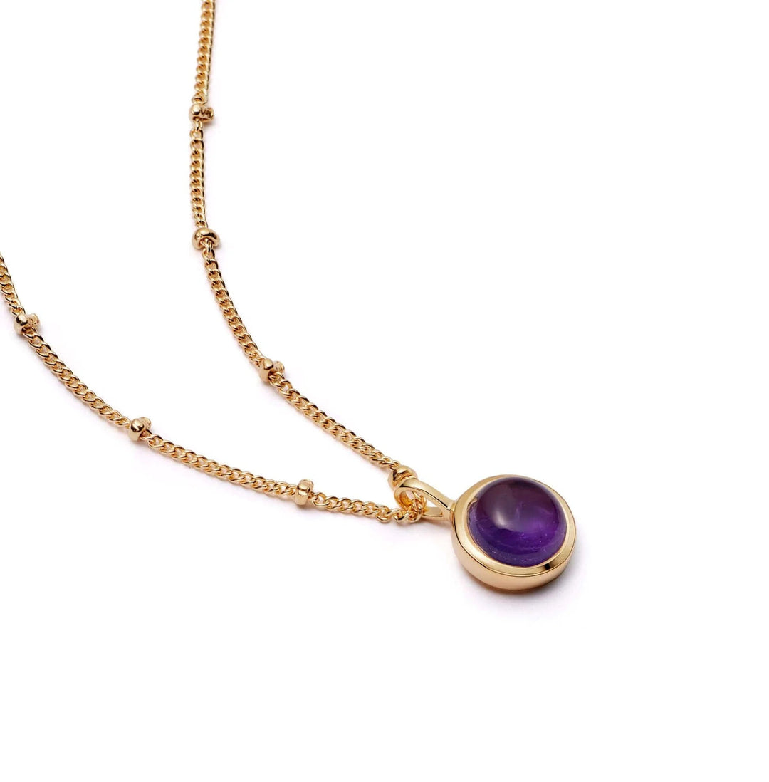 Daisy London 18ct Gold Plate Amethyst Healing Stone Necklace - MococoDaisy LondonHN1002_GP5056104103593Necklaces