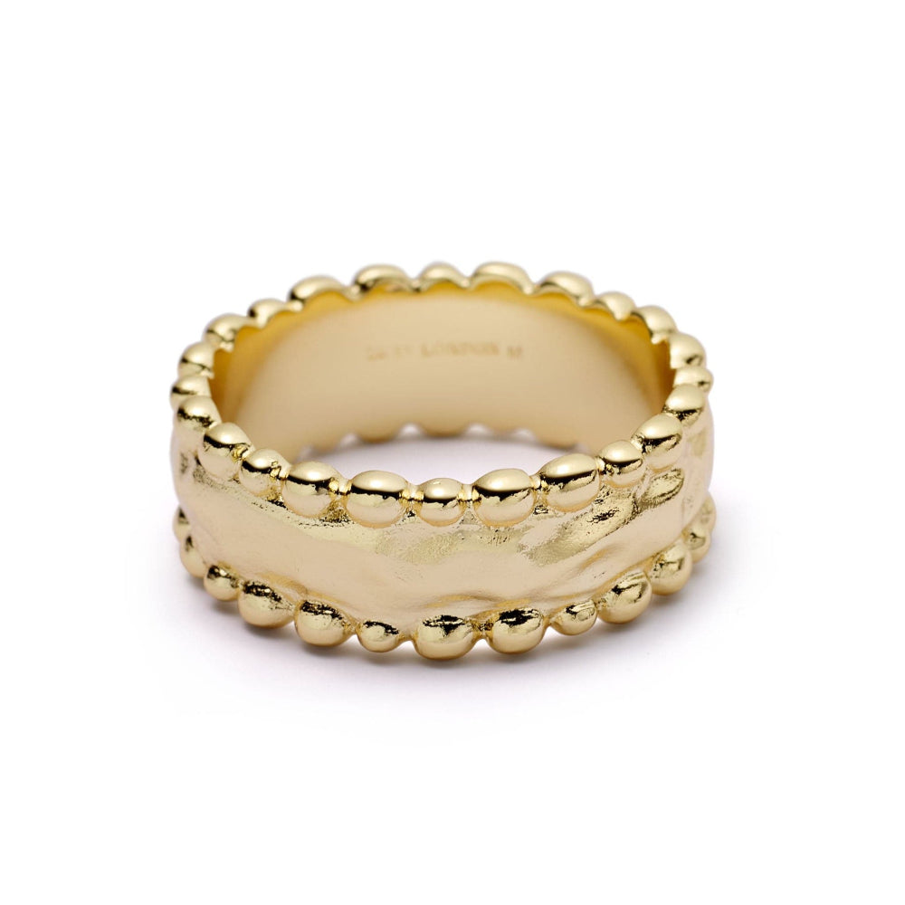Daisy London 18CT Gold Plate Amulet Band Ring 