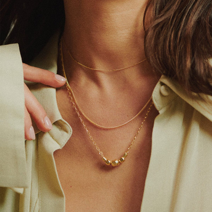 Daisy London 18CT Gold Plate Amulet Bobble Layered Necklace 4