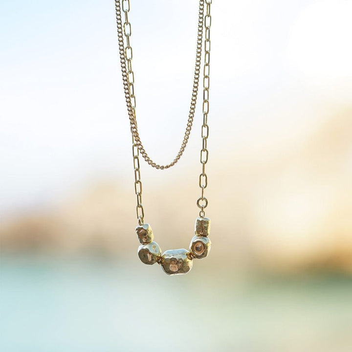 Daisy London 18CT Gold Plate Amulet Bobble Layered Necklace - MococoDaisy LondonSN25_GP5056104135631Necklace