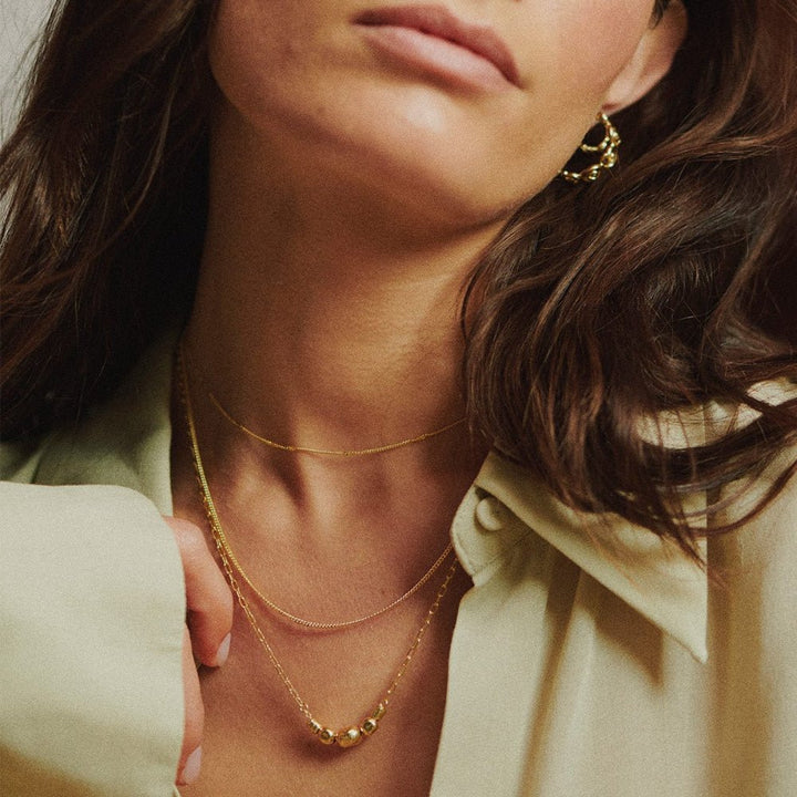 Daisy London 18CT Gold Plate Amulet Bobble Layered Necklace - MococoDaisy LondonSN25_GP5056104135631Necklace