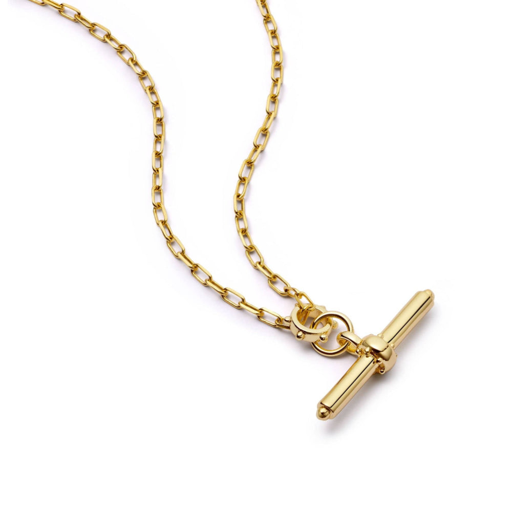 Daisy London 18CT Gold Plate Amulet T Bar Necklace 