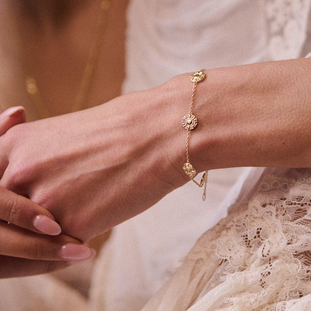 Daisy London 18CT Gold Plate Apollo Amulet Bracelet 1