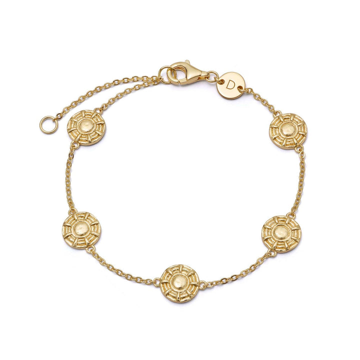 Daisy London 18CT Gold Plate Apollo Amulet Bracelet 