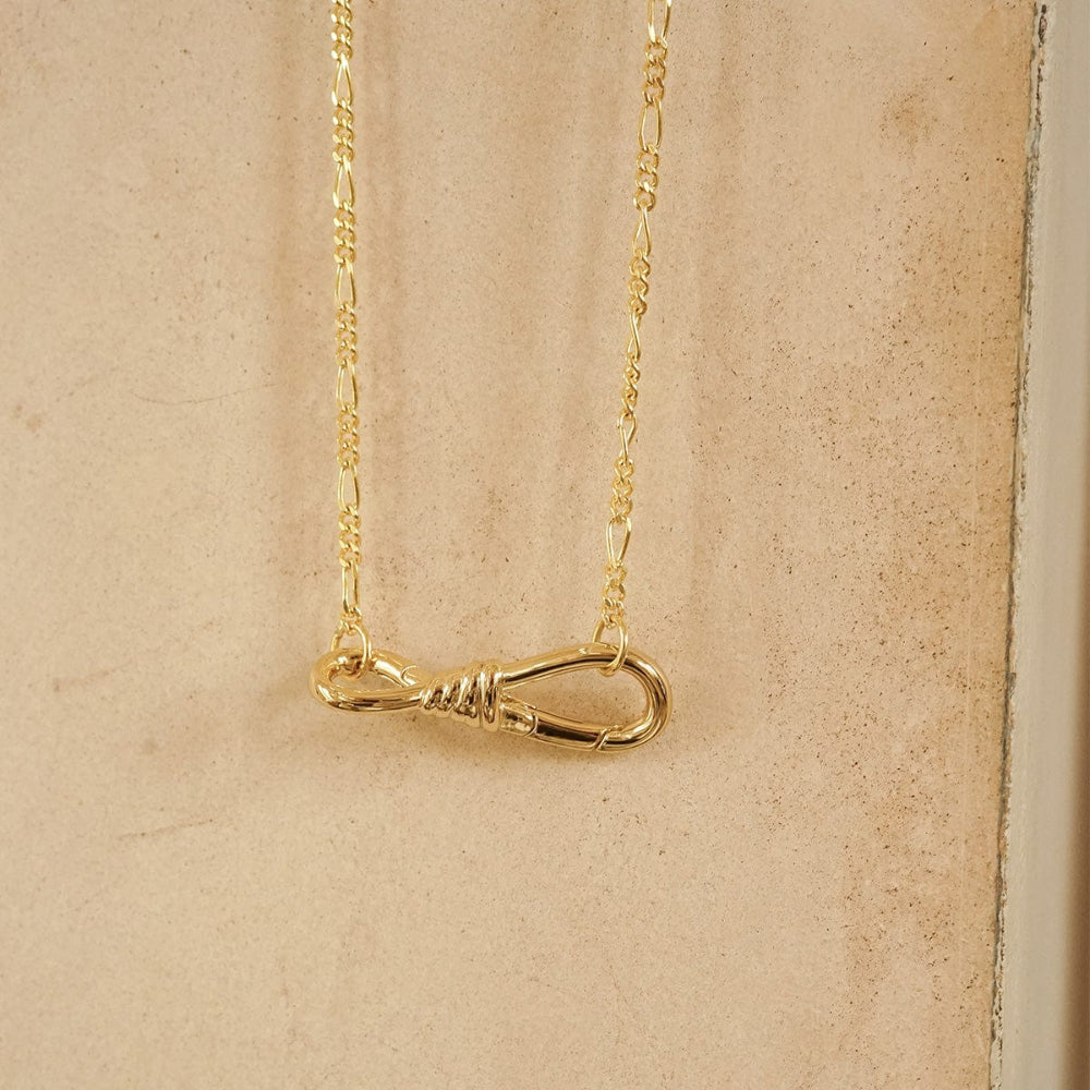 Daisy London 18CT Gold Plate Apollo Carabiner Chain Necklace 2