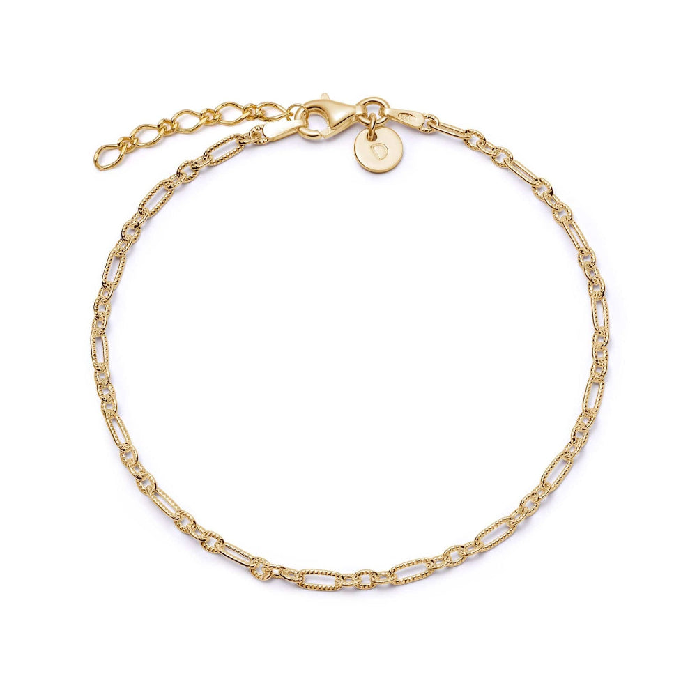 Daisy London 18CT Gold Plate Apollo Chain Anklet 