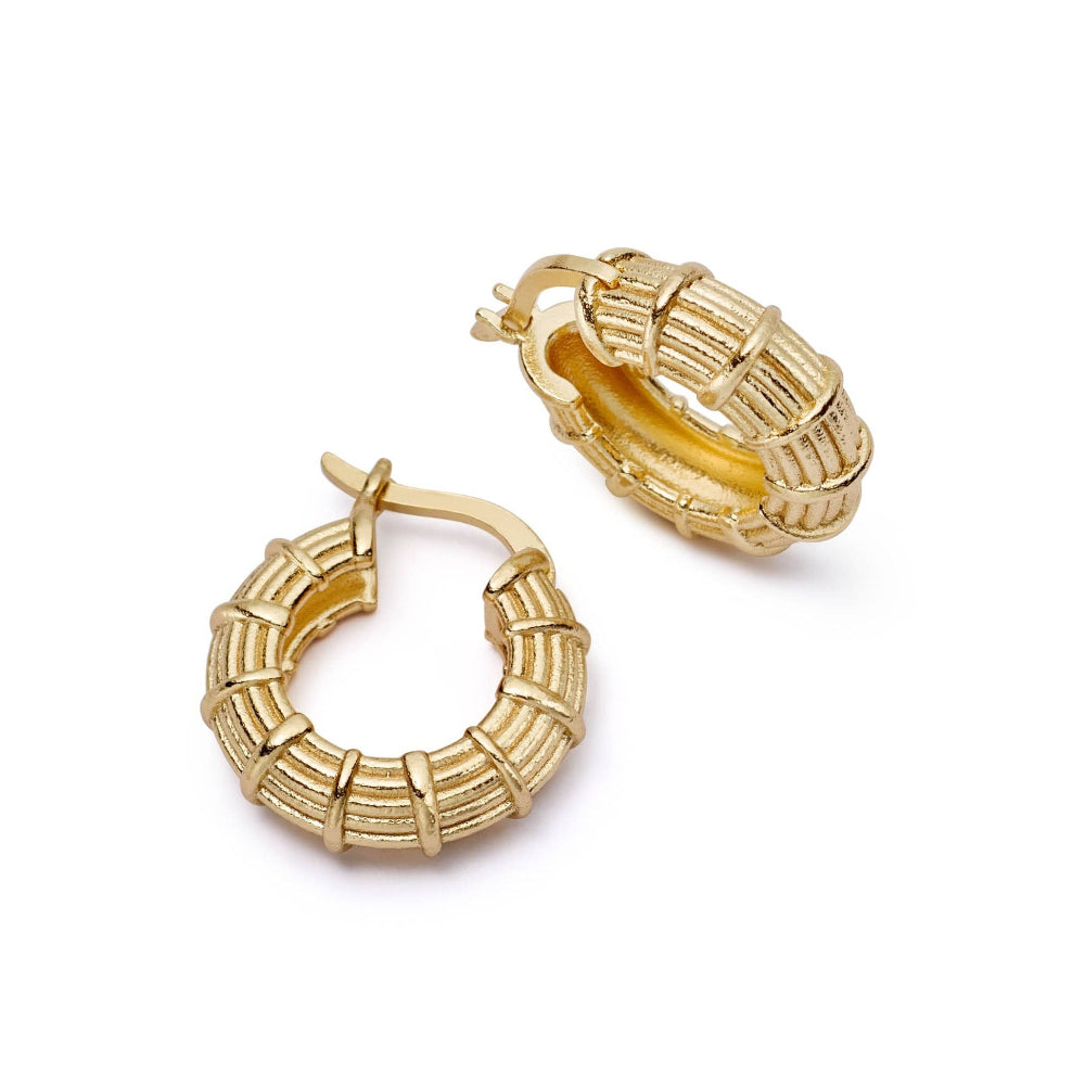 Daisy London 18CT Gold Plate Apollo Large Hoop 
