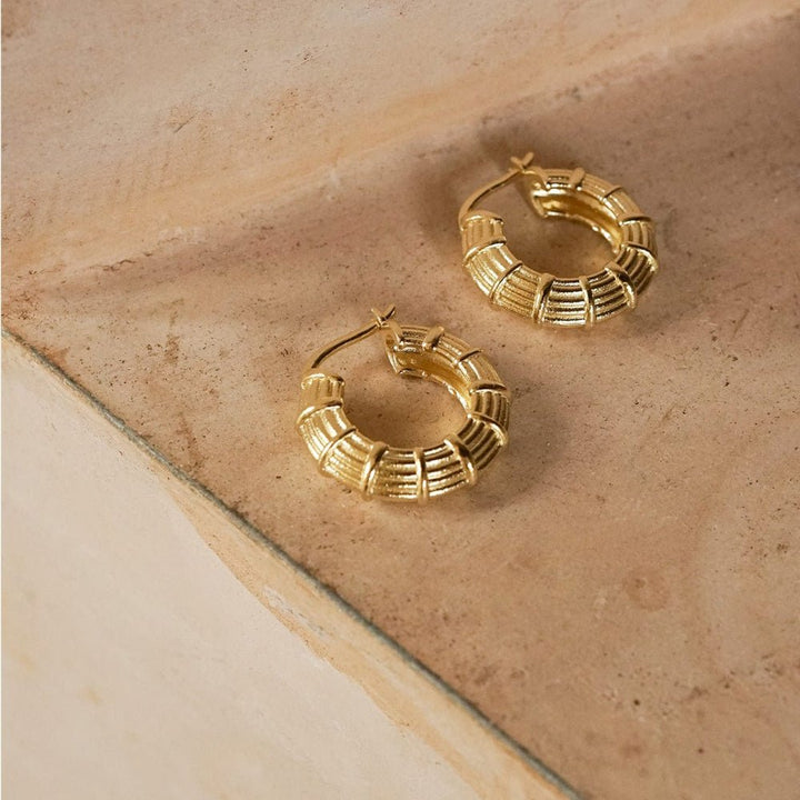 Daisy London 18CT Gold Plate Apollo Large Hoop - MococoDaisy LondonRE02_GP5056104133644Earrings
