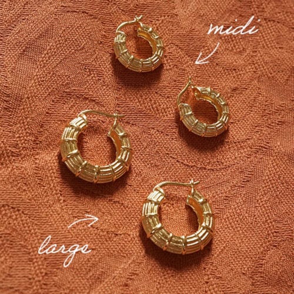 Daisy London 18CT Gold Plate Apollo Large Hoop - MococoDaisy LondonRE02_GP5056104133644Earrings