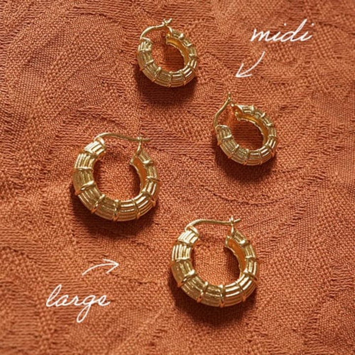 Daisy London 18CT Gold Plate Apollo Large Hoop - MococoDaisy LondonRE02_GP5056104133644Earrings