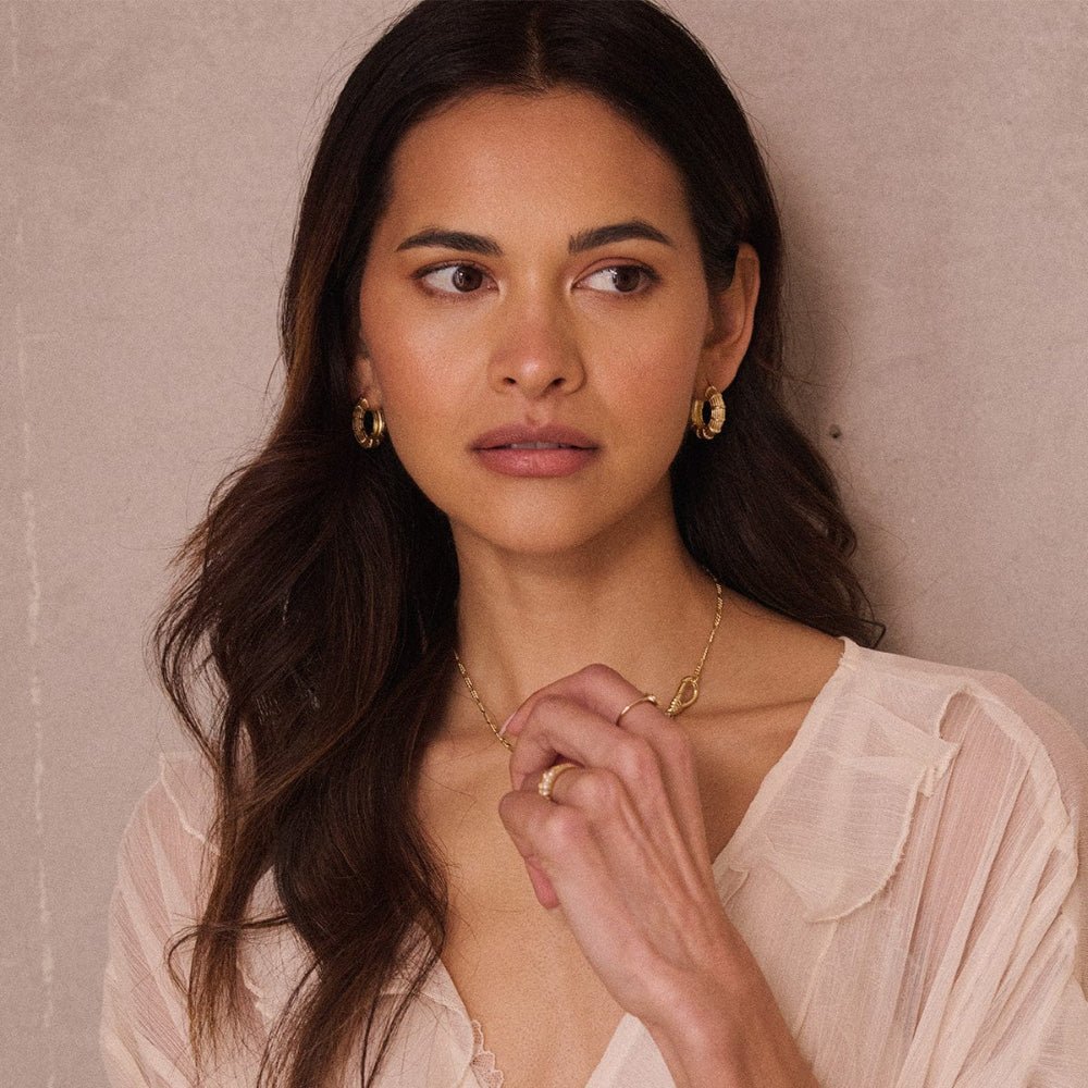 Daisy London 18CT Gold Plate Apollo Large Hoop - MococoDaisy LondonRE02_GP5056104133644Earrings