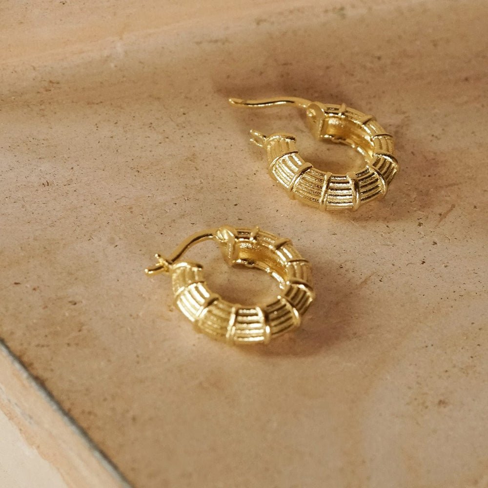 Daisy London 18CT Gold Plate Apollo Midi Hoops - MococoDaisy LondonRE01_GP5056104133620Earrings