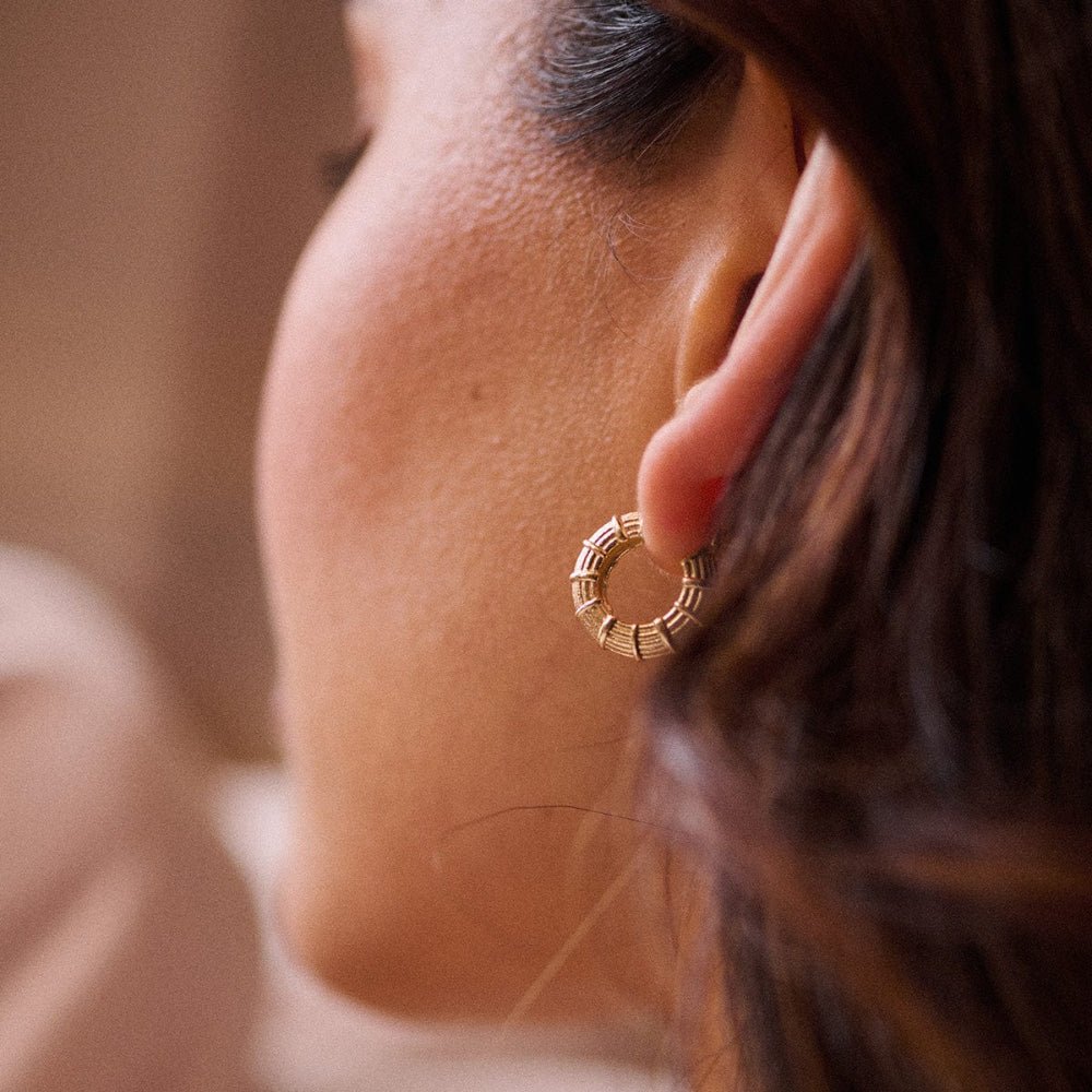 Daisy London 18CT Gold Plate Apollo Midi Hoops - MococoDaisy LondonRE01_GP5056104133620Earrings