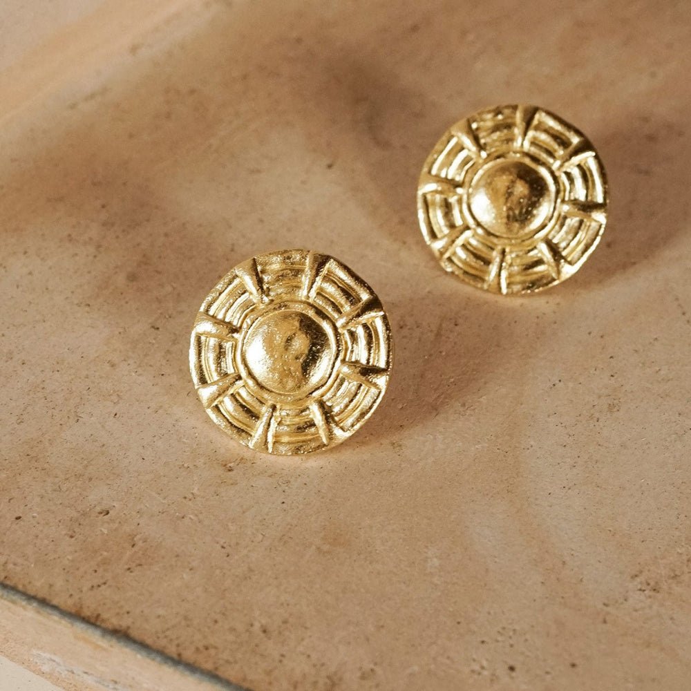 Daisy London 18CT Gold Plate Apollo Oversized Stud Earrings - MococoDaisy LondonRE04_GP5056104133682Earrings