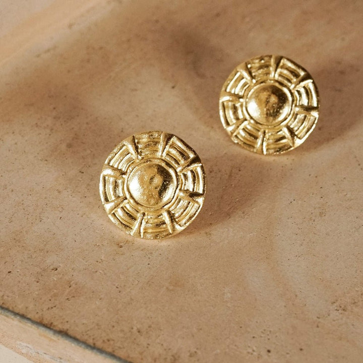 Daisy London 18CT Gold Plate Apollo Oversized Stud Earrings - MococoDaisy LondonRE04_GP5056104133682Earrings