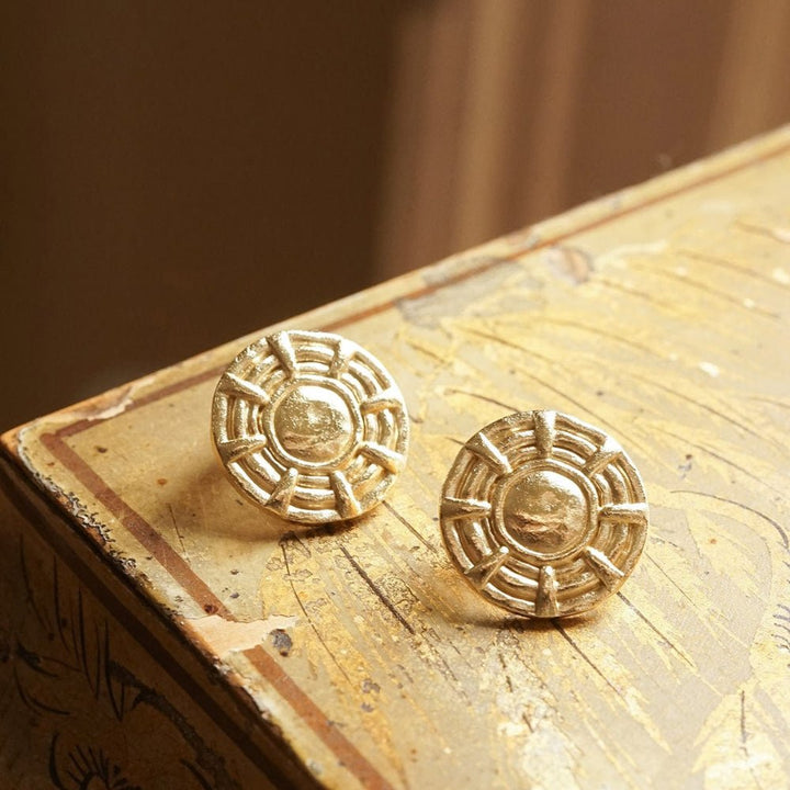 Daisy London 18CT Gold Plate Apollo Oversized Stud Earrings - MococoDaisy LondonRE04_GP5056104133682Earrings