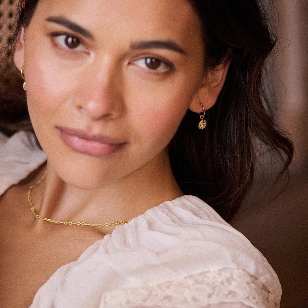 Daisy London 18CT Gold Plate Apollo Sparkle Drop Earrings - MococoDaisy LondonRE06_GP5056104133729Earrings