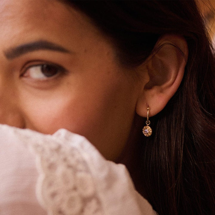 Daisy London 18CT Gold Plate Apollo Sparkle Drop Earrings - MococoDaisy LondonRE06_GP5056104133729Earrings