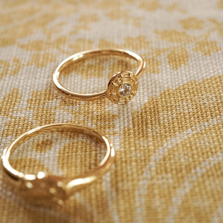 Daisy London 18CT Gold Plate Apollo Sparkle Ring image 1