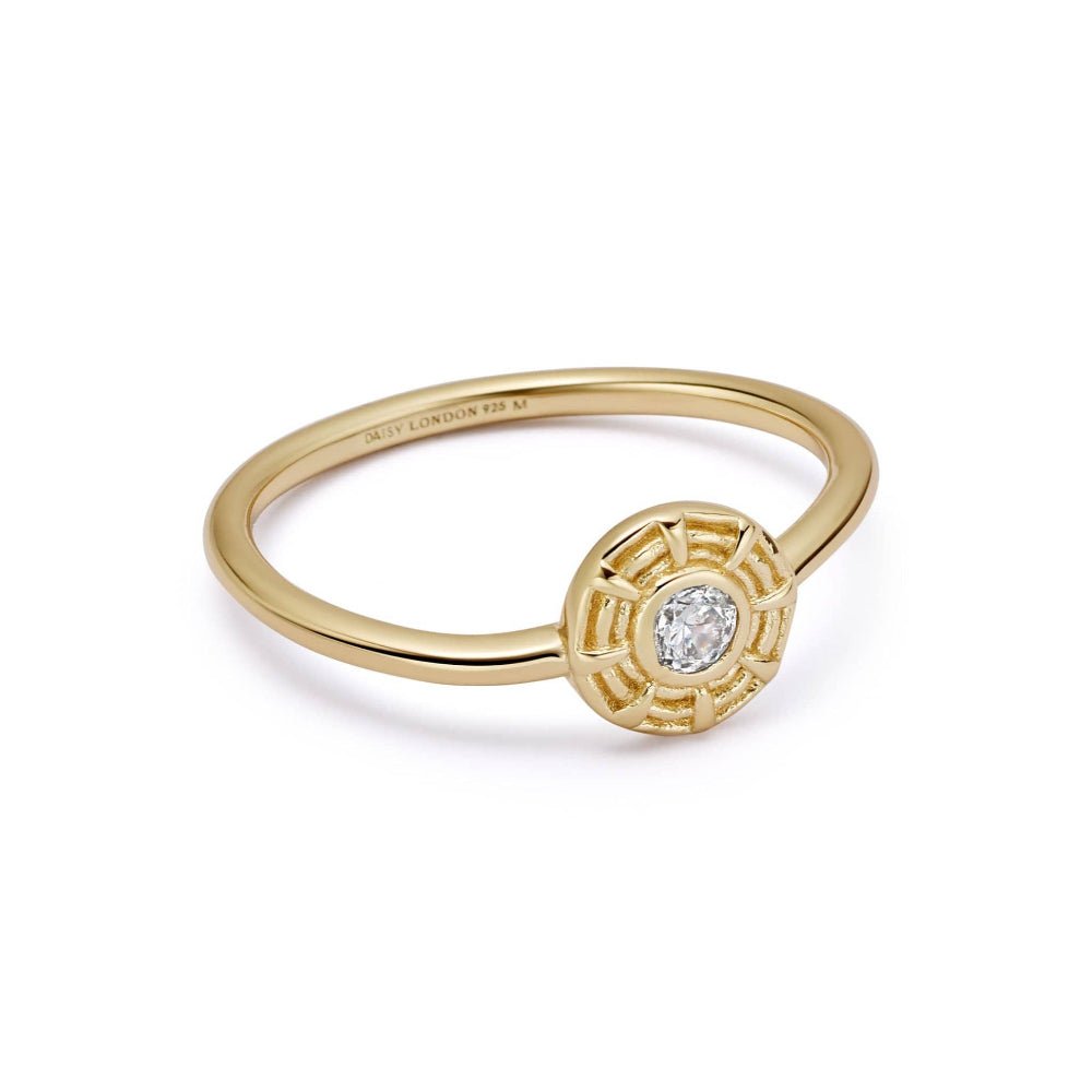 Daisy London 18CT Gold Plate Apollo Sparkle Ring - MococoDaisy LondonRR01_GP_XS5056104133781Rings