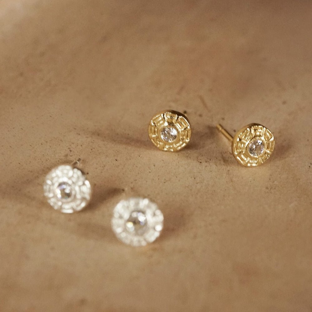 Daisy London 18CT Gold Plate Apollo Sparkle Stud Earrings - MococoDaisy LondonRE05_GP5056104133705Earrings