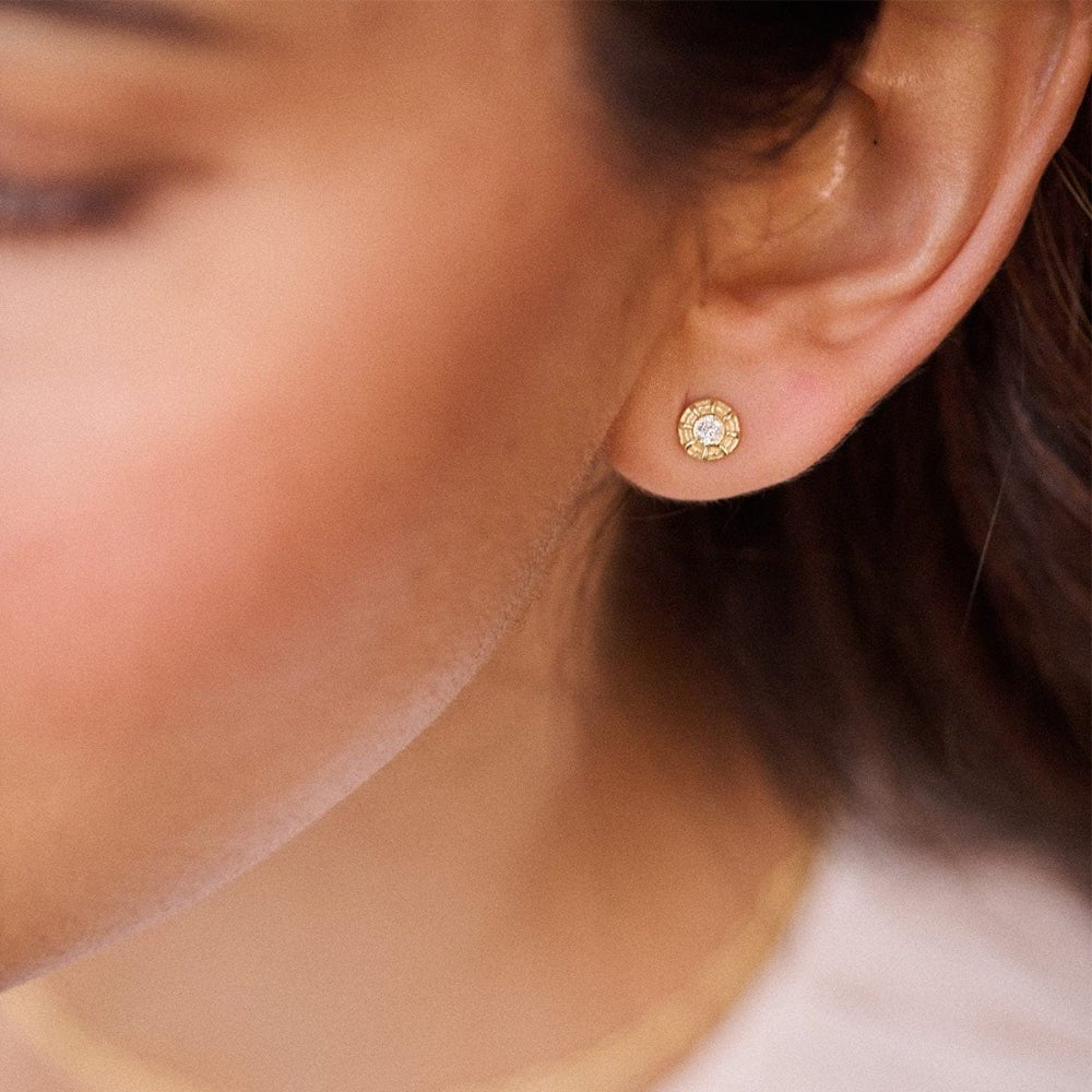 Daisy London 18CT Gold Plate Apollo Sparkle Stud Earrings - MococoDaisy LondonRE05_GP5056104133705Earrings