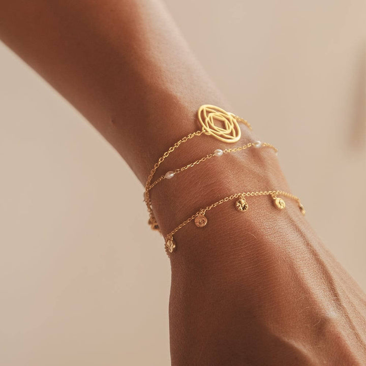 Daisy London 18ct Gold Plate Base Chakra Bracelet Stack - MococoDaisy LondonGSET130_GPBracelets