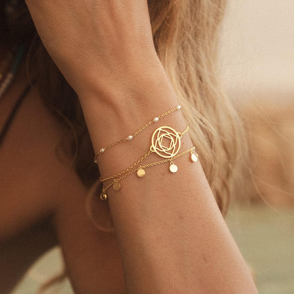 Daisy London 18ct Gold Plate Base Chakra Bracelet Stack - MococoDaisy LondonGSET130_GPBracelets