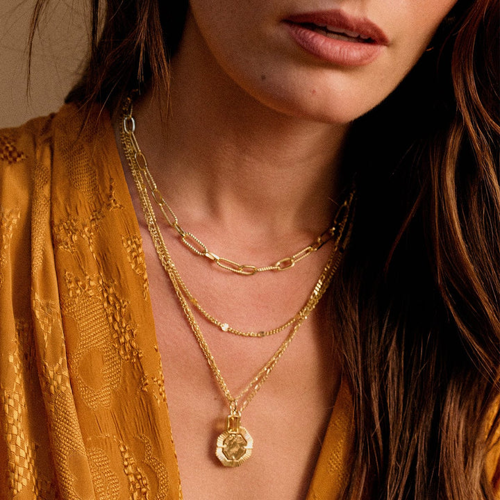 Daisy London 18ct Gold Plate Birthstone Charm Necklace - MococoDaisy LondonBS13_GPNecklaces