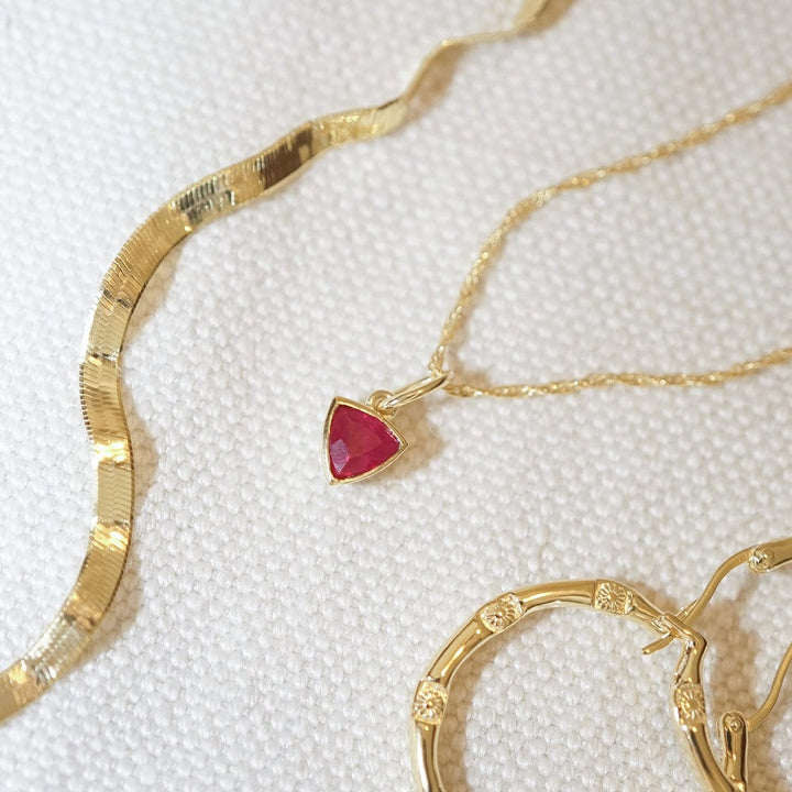 Daisy London 18ct Gold Plate Birthstone Charm Necklace - MococoDaisy LondonBS13_GP5056104128756Necklaces
