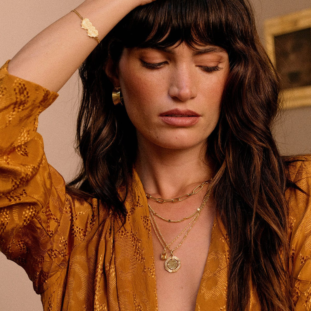 Daisy London 18ct Gold Plate Birthstone Charm Necklace - MococoDaisy LondonBS13_GPNecklaces