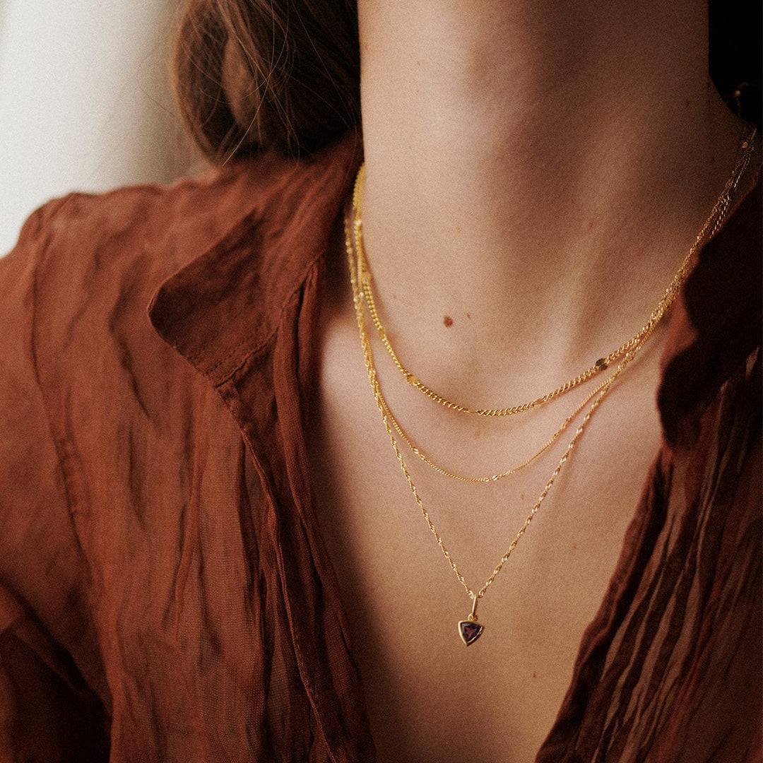 Daisy London 18ct Gold Plate Birthstone Charm Necklace - MococoDaisy LondonBS13_GPNecklaces