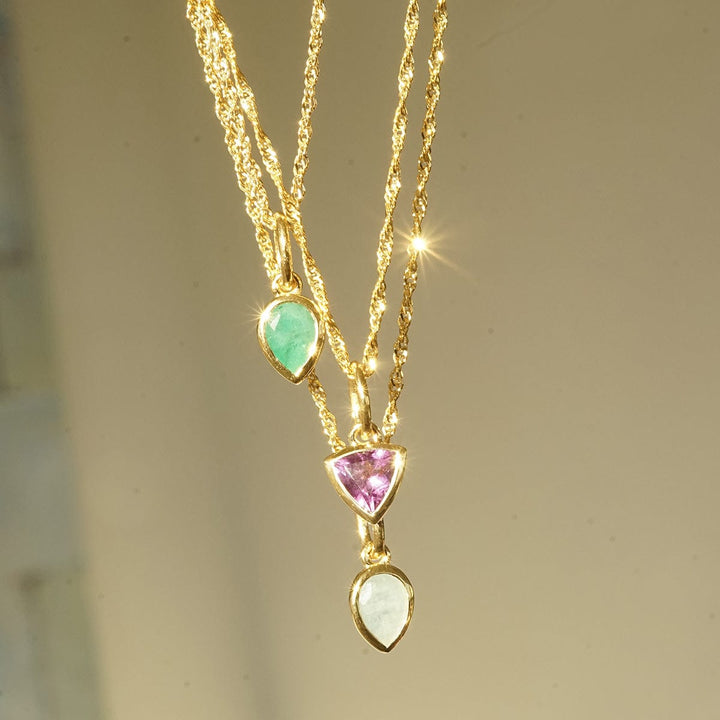 Daisy London 18ct Gold Plate Birthstone Charm Necklace - MococoDaisy LondonBS13_GPNecklaces