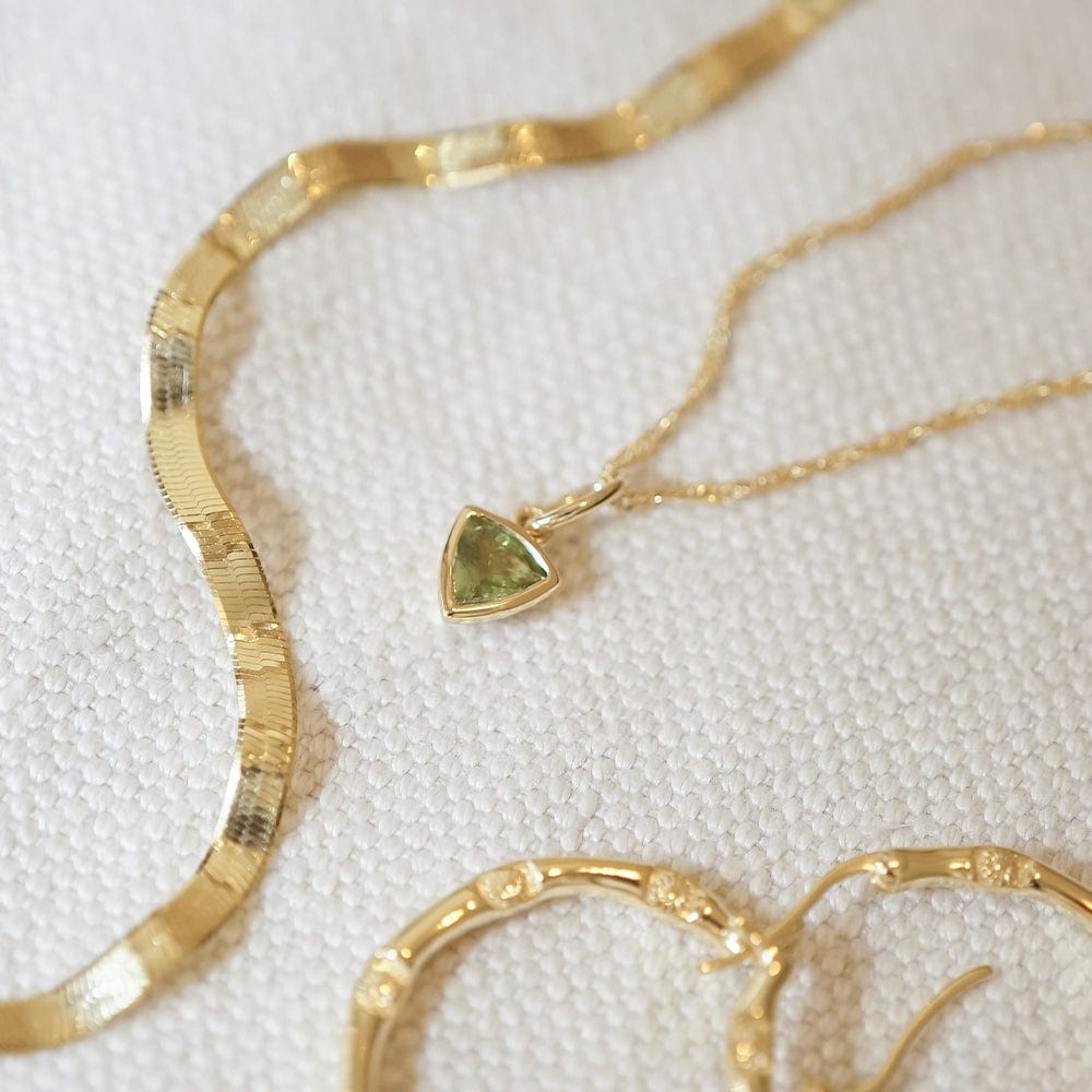 Daisy London 18ct Gold Plate Birthstone Charm Necklace - MococoDaisy LondonBS13_GPNecklaces