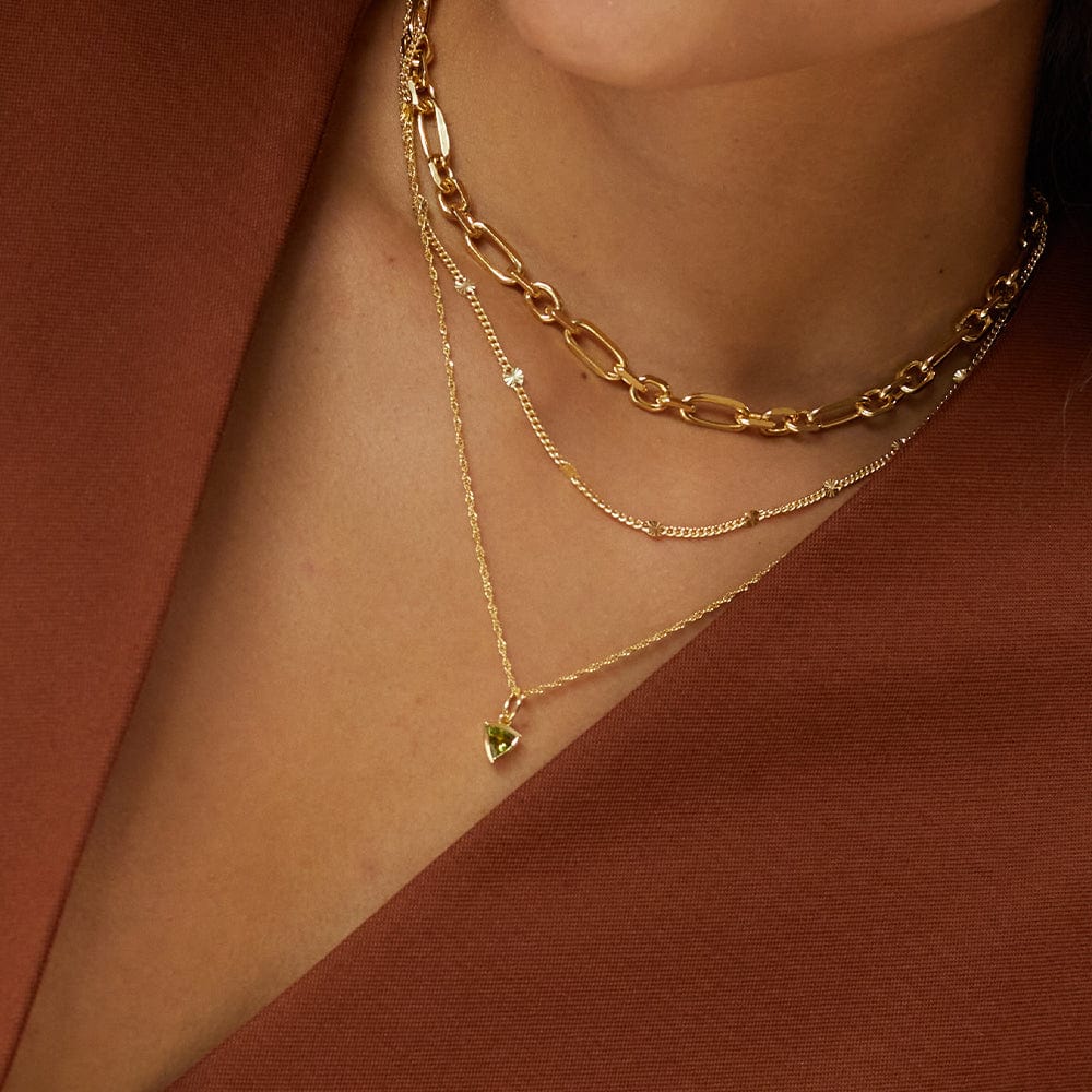 Daisy London 18ct Gold Plate Birthstone Charm Necklace - MococoDaisy LondonBS13_GPNecklaces