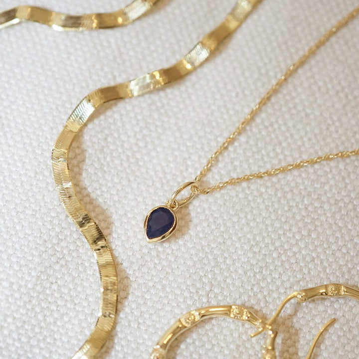 Daisy London 18ct Gold Plate Birthstone Charm Necklace - MococoDaisy LondonBS13_GP5056104128756Necklaces