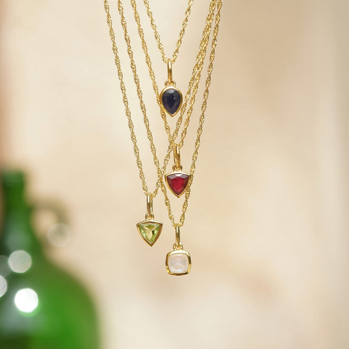 Daisy London 18ct Gold Plate Birthstone Charm Necklace - MococoDaisy LondonBS13_GP5056104128756Necklaces