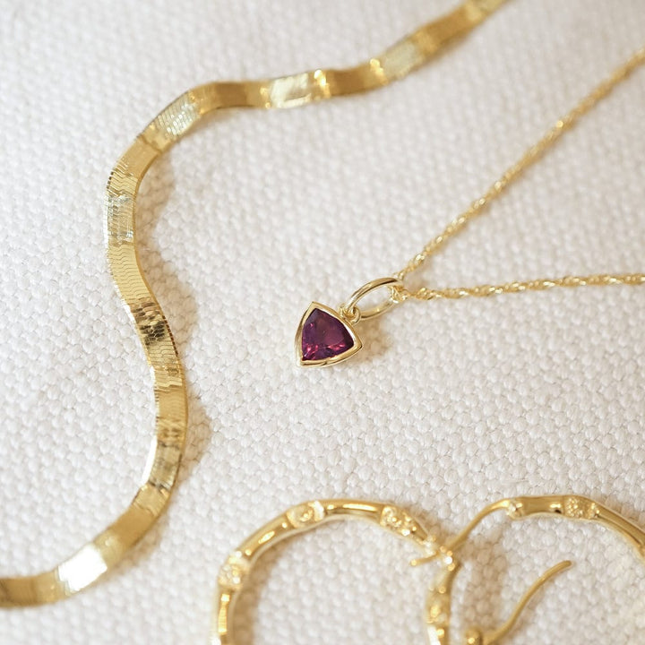 Daisy London 18ct Gold Plate Birthstone Charm Necklace - MococoDaisy LondonBS13_GP5056104128756Necklaces