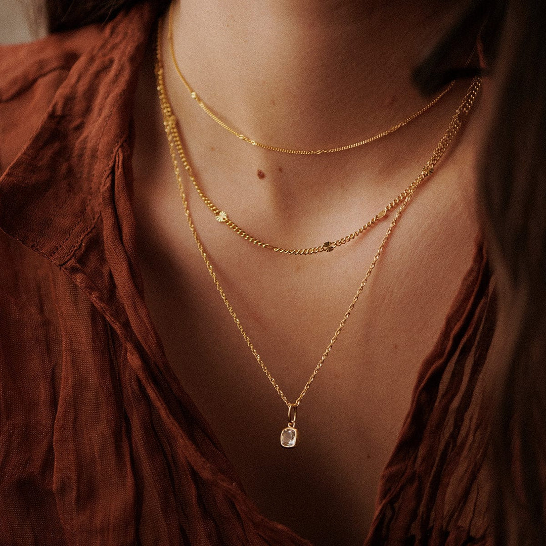 Daisy London 18ct Gold Plate Birthstone Charm Necklace - MococoDaisy LondonBS13_GPNecklaces