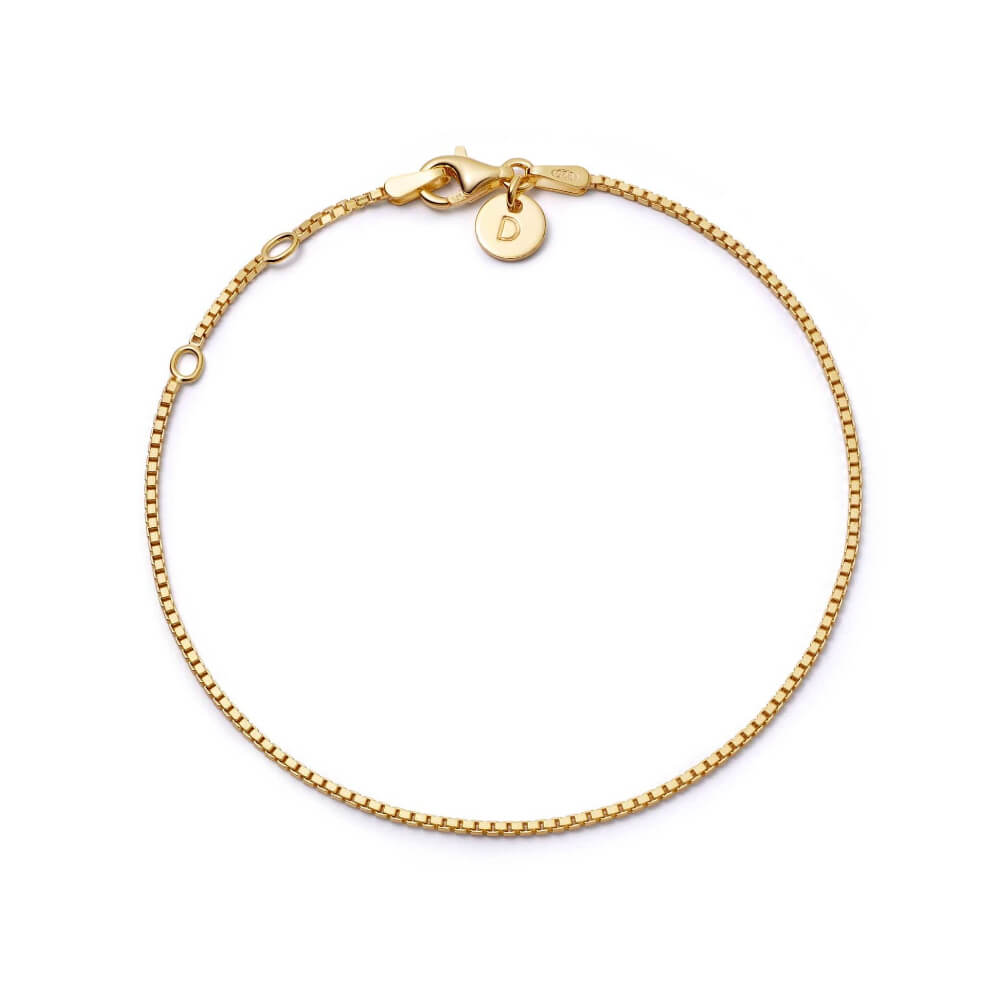 Daisy London 18ct Gold Plate Box Layering Chain Bracelet - MococoDaisy LondonBRBOX_GPBracelets