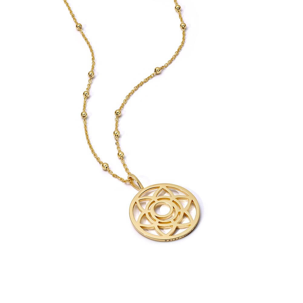 Daisy London 18ct Gold Plate Chakra Necklace-Sacral Sexuality image